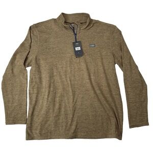 NWT AFTCO Coastal Layer 1/4 Zip Pullover Mens 2XL Rubber Heather Poly Spandex